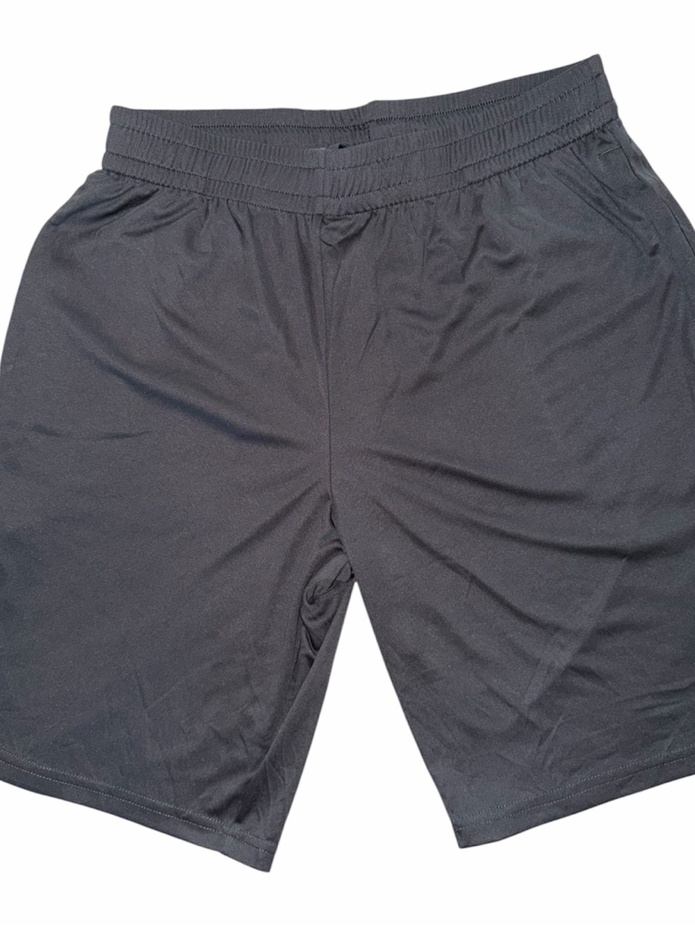 Men's Black Athletic Shorts - Breathable Performance - Dark Gray